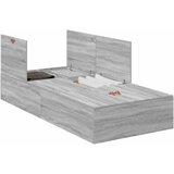  Krevet s ladicama Siva Sonoma 100 x 200 cm Konstruirano drvo | shoptok.hr