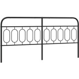 The Living Store kovinsko posteljno vzglavje črno 200 cm - vzglavje, (21418659) | Shoptok.si