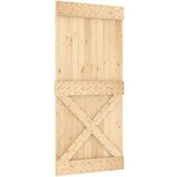  Klizna vrata s priborom za montažu 95 x 210 cm masivna borovina | shoptok.hr