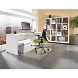 XORA pisalna miza leseni material bela, visoki sijaj | Shoptok.si