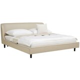 Livetastic oblazinjena postelja 181 cm x 201 cm , les, kovina, usnje bež | Shoptok.si