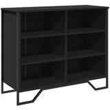 Maison Chic Komoda - Predalnik črna 91x35,5x74,5 cm inženirski les, (21715915) Cene