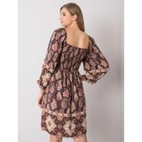 Och Bella Dress-TW-SK-BI-H3748.22X-dark brown | shoptok.hr