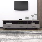 TV ormarić HAMAR svjetlosivi 158 x 40 x 40 cm masivna borovina | shoptok.hr