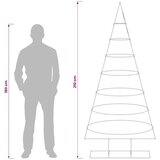  Metalno božićno drvce sa stalkom KUOPIO 210 cm Čelik Bijela - 210 cm Bijela bez LED svjetala | shoptok.hr