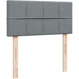 vidaXL Box spring postelja z vzmetnico svetlo siv 100x200 cm blago, (21291034) | Shoptok.si