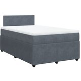 Maison Chic Box spring postelja - Vzmetna postelja z vzmetnico temno siv 120x190 cm žamet SL5513, (21904682) | Shoptok.si