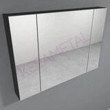Kolpa San Naomi Set Delux 100cm Crna (Ormarić sa umivaonikom + Ogledalo/ormarić + Visoki ormarić) Slike