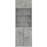 Ormarić za pohranu boja betona 80x42 5x225 cm konstruirano drvo | shoptok.hr