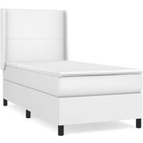 Box spring postelja z vzmetnico bel 100x200 cm umetno usnje, (20790565) | Shoptok.si