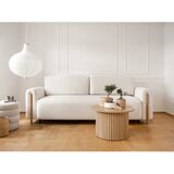ELTAP Sklopiva/s prostorom za odlaganje sofa od bouclé tkanine boje slonovače 244 cm Arcadova – | shoptok.hr