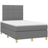  Krevet box spring s madracem tamnosivi 120 x 190 cm tkanina | shoptok.hr