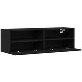 TV zidna vitrinka crni hrast 100x30x30 cm konstruirano drvo | shoptok.hr