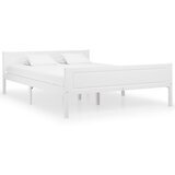 vidaXL Posteljni okvir trdna borovina bel 160x200 cm Cene