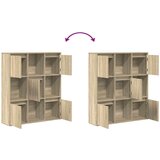 vidaXL Knjižna omara sonoma hrast 89x24x101,5 cm inženirski les | Shoptok.si