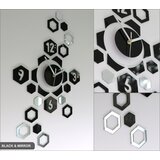 Moderna stenska ura HEXAGON NH018 (samolepilne večdelne) | Shoptok.si