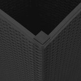 vidaXL Vrtna korita 2 kosa črna 32,5x32,5x57 cm PP | Shoptok.si