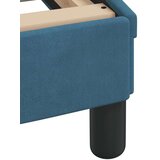 vidaXL Posteljni okvir z vzglavjem moder 140x200 cm žamet | Shoptok.si