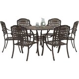  7-delni vrtni jedilni set iz bronastega lito aluminija, (22015521) | Shoptok.si