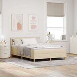  Box Spring postelja z vzmetnico krem 160x200 cm tkanina, (22081083) Cene