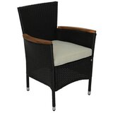 Ambia Garden vrtna garnitura jeklo črna, barve akacije | Shoptok.si