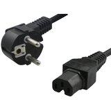 Logilink tok priključni kabel [1x kotni varnostni moški konektor - 1x ženski konektor C15] 2.00 m črna, (20415068) | Shoptok.si