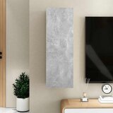TV ormarić boja betona 30,5 x 30 x 90 cm od konstruiranog drva | shoptok.hr