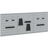  Pločice 3 kom s 15 dodataka siva 50x60 cm čelična | shoptok.hr