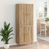  Highboard Umjetnički hrast 69,5 x 34 x 180 cm Konstruirano drvo Slike