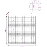  Gabion s žicom debljine 5 mm i mrežom 10x10 cm 150x20x150 cm - 20 cm 150 cm 150 cm | shoptok.hr