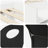  Krevet s Tunnels 4 pcs Bijela i crna Konstruirano drvo | shoptok.hr