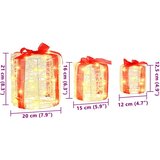 vidaXL Dekoracija Darilne Škatle 3 pcs Toplo bela 20 x 20 x 21 cm | Shoptok.si