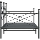  Dnevni krevet bez madraca crni 100x190 cm čelik | shoptok.hr