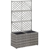  Sadilica s rešetkom i 2 posude 58x30x107 cm od poliratana siva Cijene