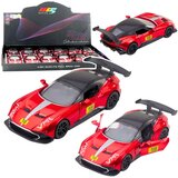 Lean Toys metalni sportski automobil 1:32 s otvorivim vratima i pull-back pogonom – crveni | shoptok.hr
