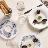 BonBistro Bel/moder porcelanast krožnik ø 21 cm Retro – | Shoptok.si