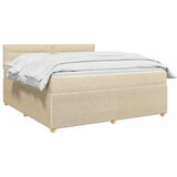  Boxspring krevet s madracem Krem 160 x 200 cm Tkanina - Krem 160 x 200 cm Dizajn linija | shoptok.hr