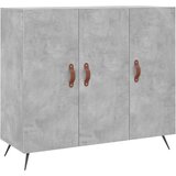  Komoda siva boja betona 90x34x80 cm od konstruiranog drva | shoptok.hr
