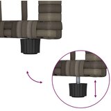  Zunanja klop Enobarvno Siva in temno siva 116 x 55 x 82 cm, (5000272822) Slike