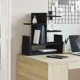  Organizator za pisalno mizo črn 49x20x52,5 cm inženirski les, (21413929) | Shoptok.si