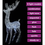 vidaXL XXL akrilni božićni sob 250 LED žarulja 180 cm hladni bijeli | shoptok.hr