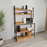 MID.YOU Kuhinjski Regal Insasi, Barva Hrasta, Črna | Shoptok.si