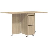  Jedilna miza 2 pcs 140 x 80 x 77 cm Inženirski les Sonoma hrast, (5000269132) | Shoptok.si