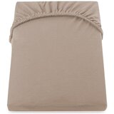 DecoKing smeđa elastična plahta Amber Collection Cappuccino, 160/180 x 200 cm | shoptok.hr