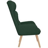  Stolica za opuštanje od tkanine tamnozelena | shoptok.hr