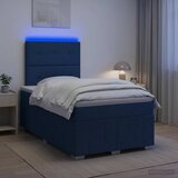  LED okvir za krevet s madracem Plava 120 x 200 cm Tkanina | shoptok.hr