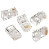 Gembird UTP konektor 100 komada GEMBIRD RJ45, cat.5 8P8C, 30u gold plated, LC-8P8C-001/100 | Eponuda.ba
