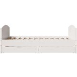 vidaXL Okvir kreveta bez madraca bijeli 150x200 cm od masivne borovine | shoptok.hr