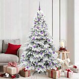 vidaXL Umestno božično drevo med 300 LED Zelena 180 cm PE in PVC | Shoptok.si