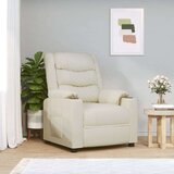  Električni masažni naslanjač krem umetno usnje, (20920408) | Shoptok.si